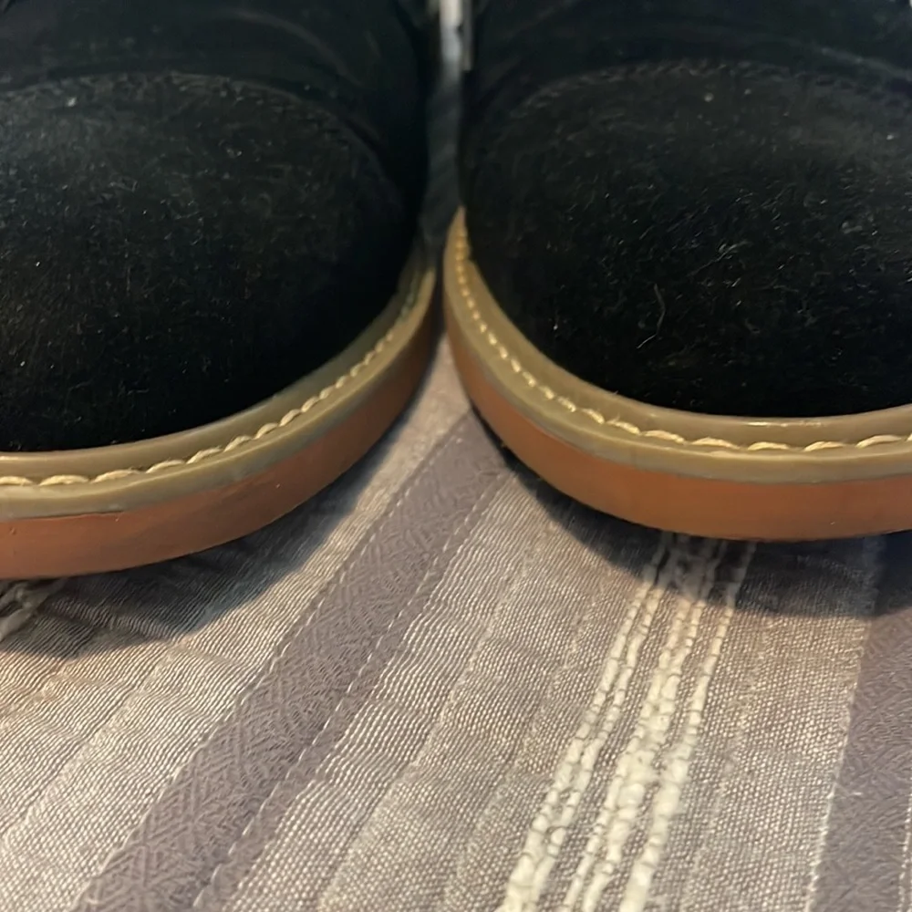 Alfani Owen Derby Oxfords Size 9.5M Cap Toe Lace Up Dress Shoes Black Felt NWB